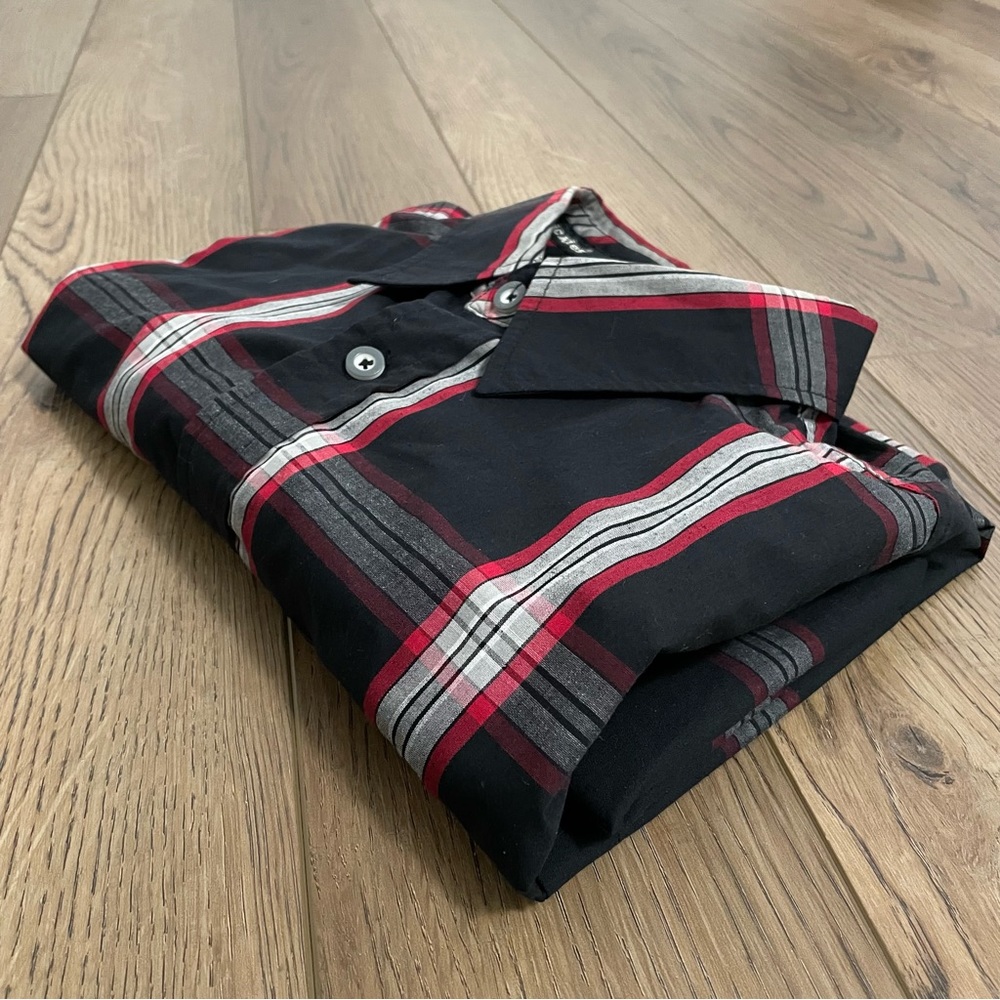 Dickies Red Black Plaid‎ Short Sleeve Shirt
